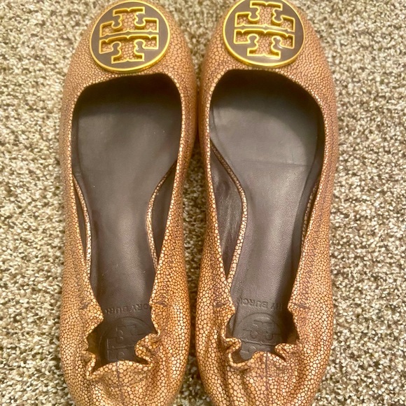 Tory Burch Minnie Travel Leather Ballet Flats - Picture 2 of 4